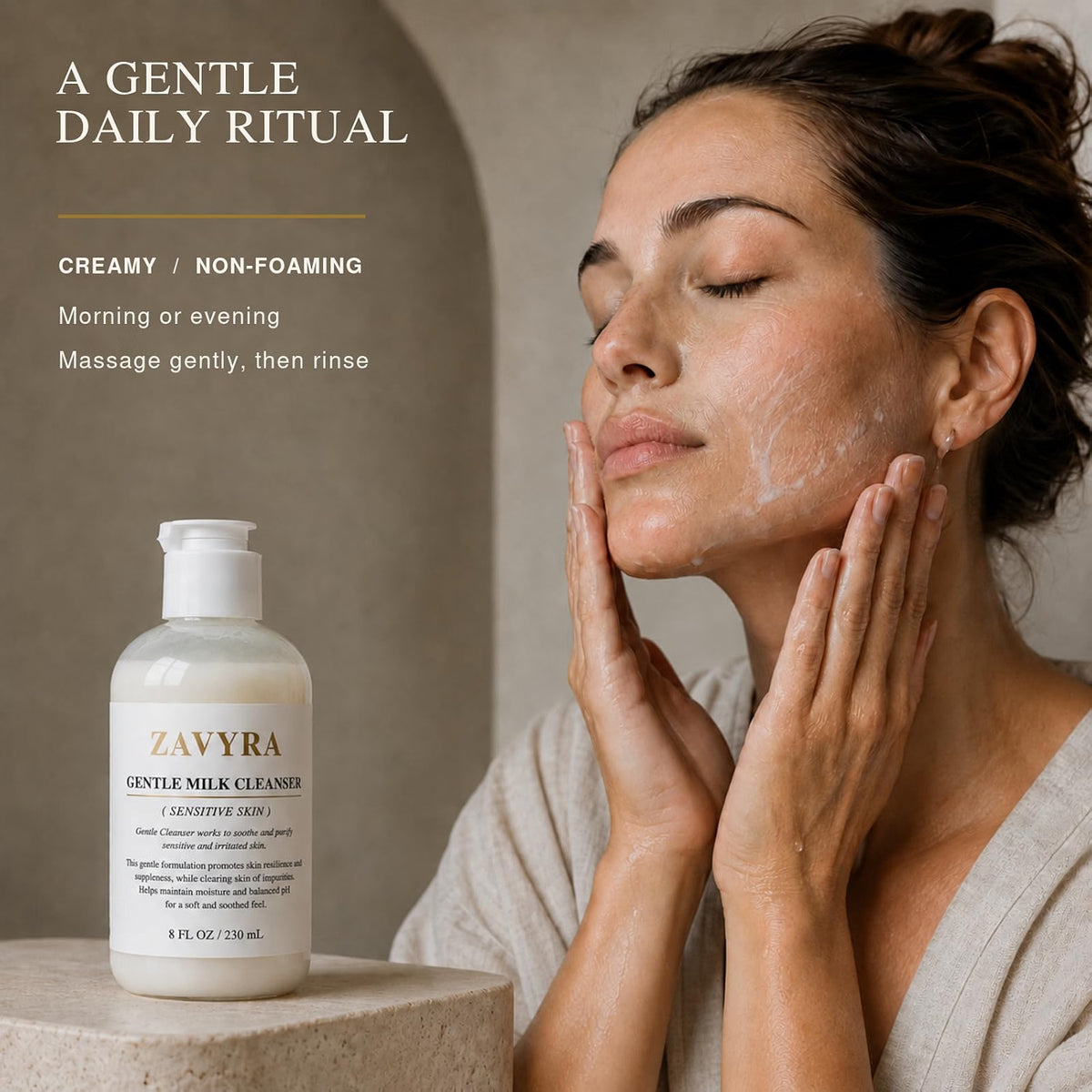 Gentle Milk Cleanser for Sensitive Skin